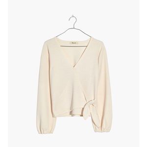NWT Madewell texture and thread crepe wrap top.